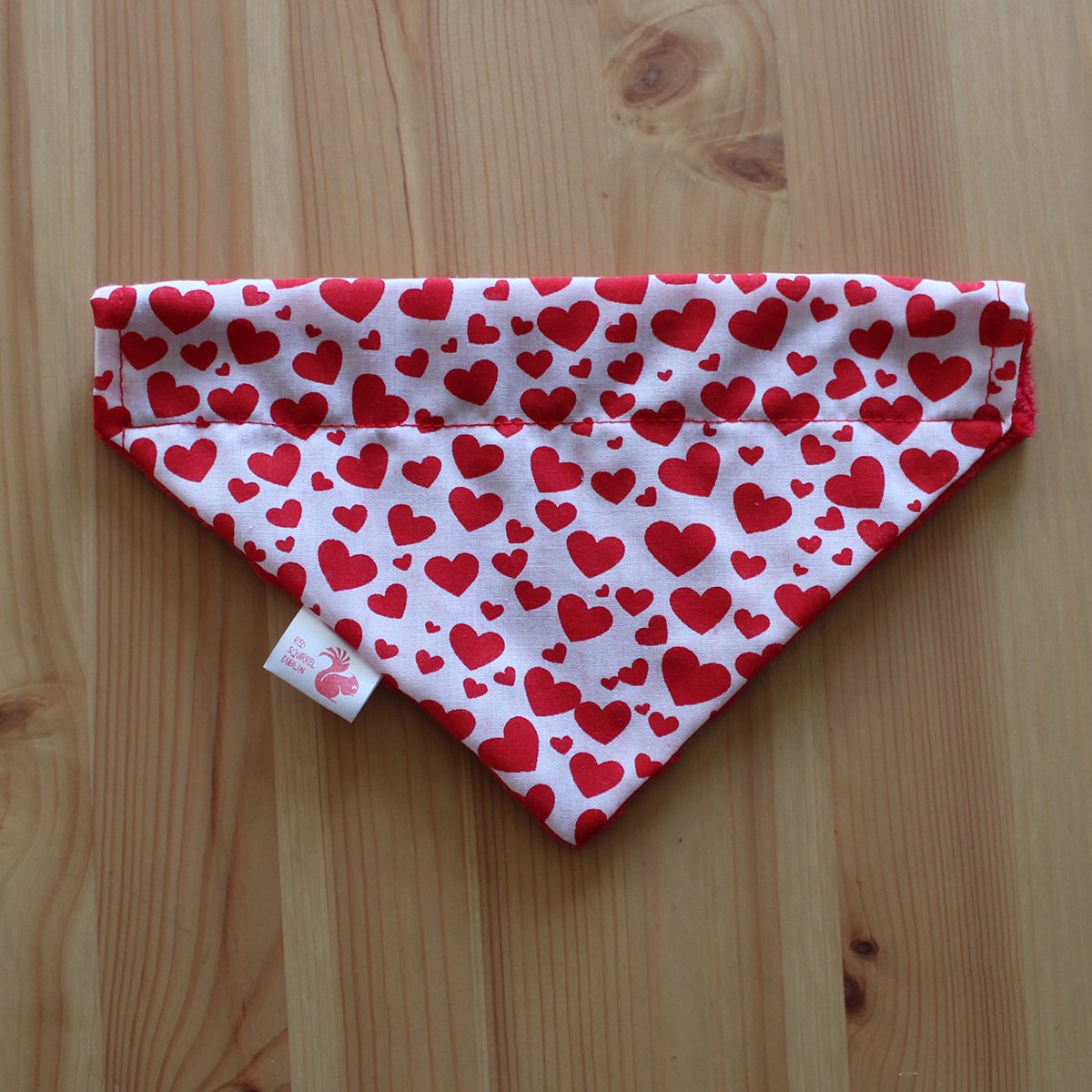 Image of Love heart dog and cat bandana