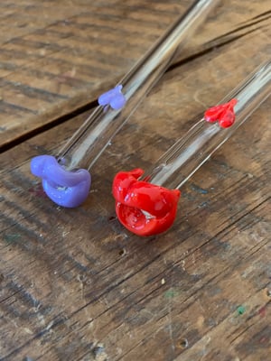 Image of Glass Lip Straws