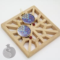 Blue Persian earrings