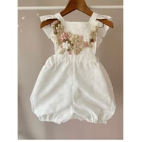 Embroidered sage bloom 