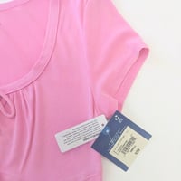Image 5 of Arizona Jean Company MilkMaid Pink Short Sleeve Crop Top