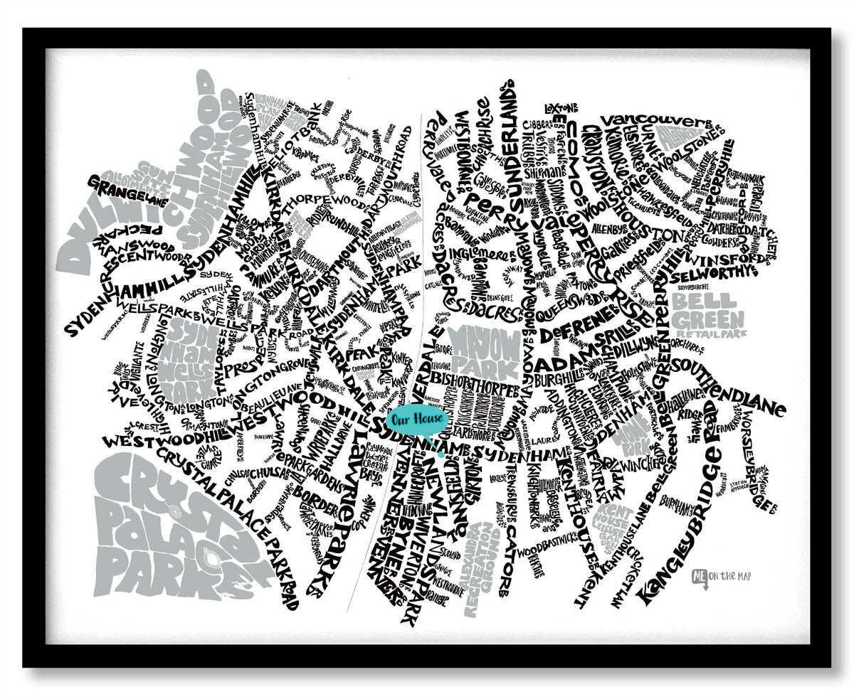 Image of Sydenham SE26 - SE London Type Map