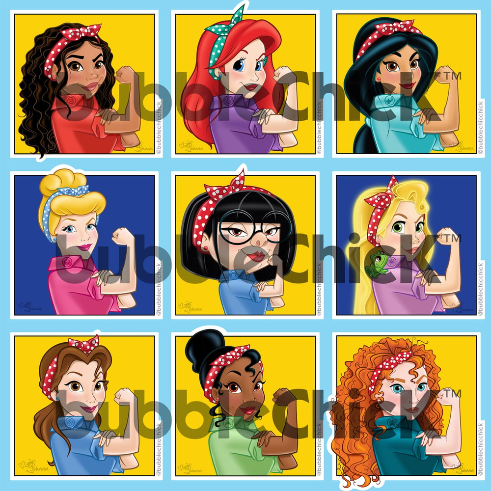 Image of Various Riveter Stickers