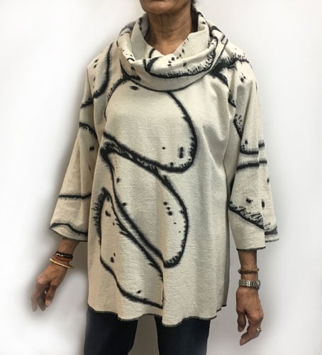 Image of Alison Tunic  - "Rock Solid" Hand Painted Design