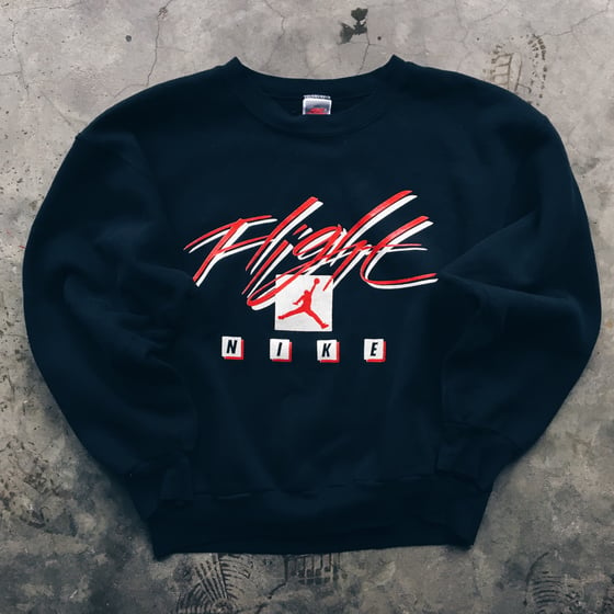 Image of Original 1990 Nike Air Jordan Flight Crewneck Sweatshirt.