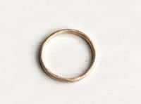 Image 2 of A sweet rustic wedding band. 18k. Simple love. Bean