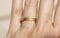 Image of A sweet rustic wedding band. 18k. Simple love. Bean