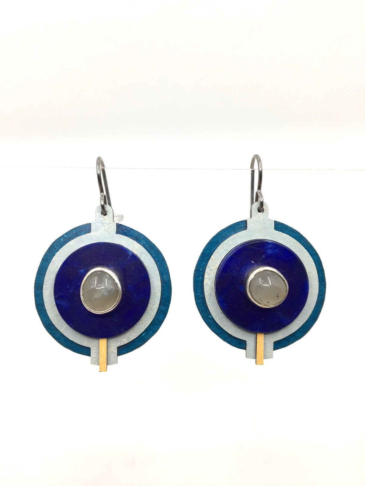 Concentric Circle Earrings by Michael Gleason