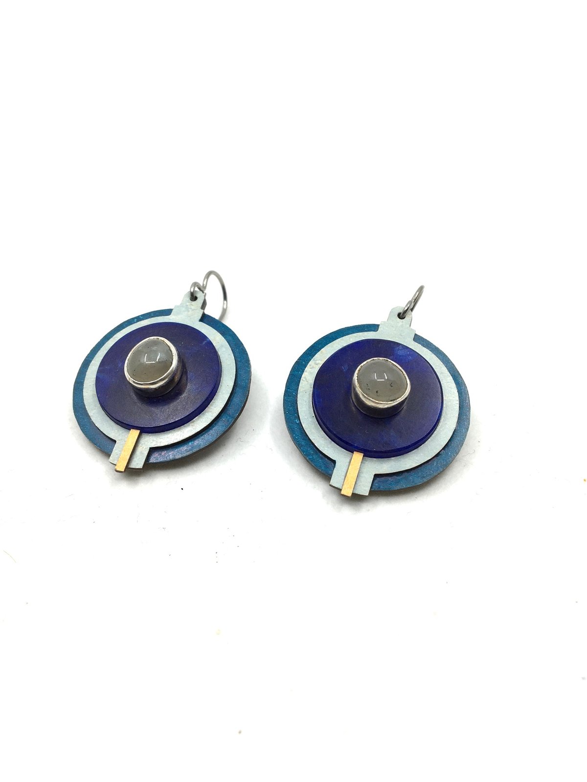 Concentric Circle Earrings by Michael Gleason