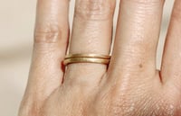 Image 3 of Rustic wedding ring. 18k gold. Sophie