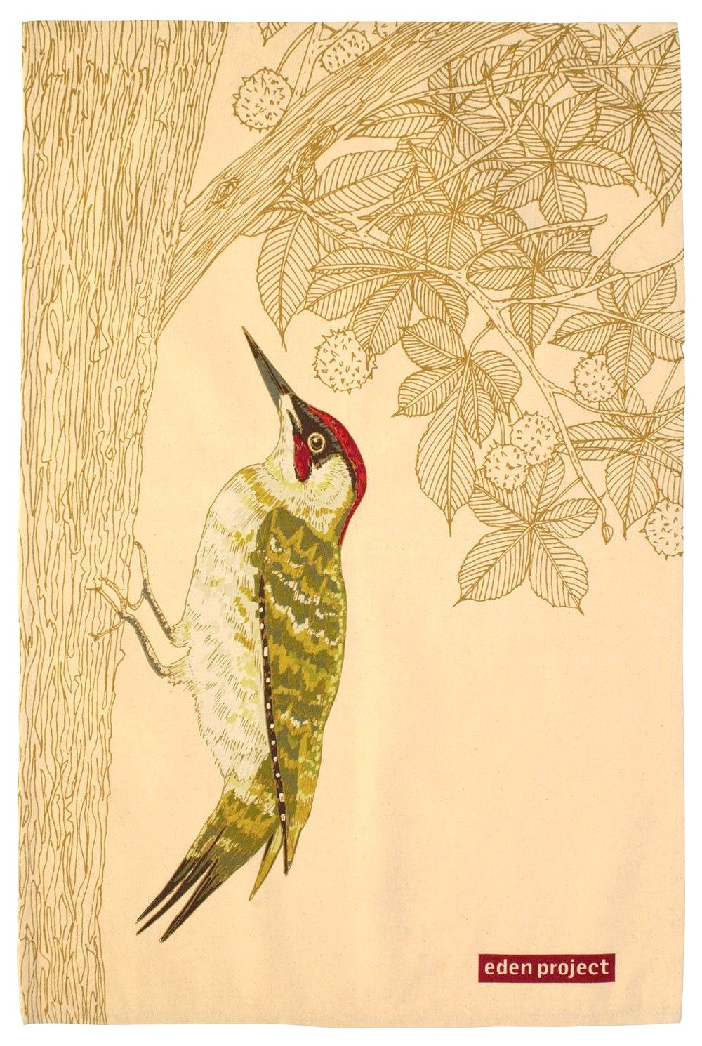 Image of Woodpecker Tea Towel