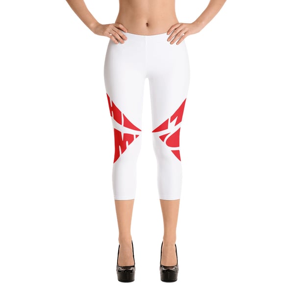 Image of Ladies All-over print capri leggings