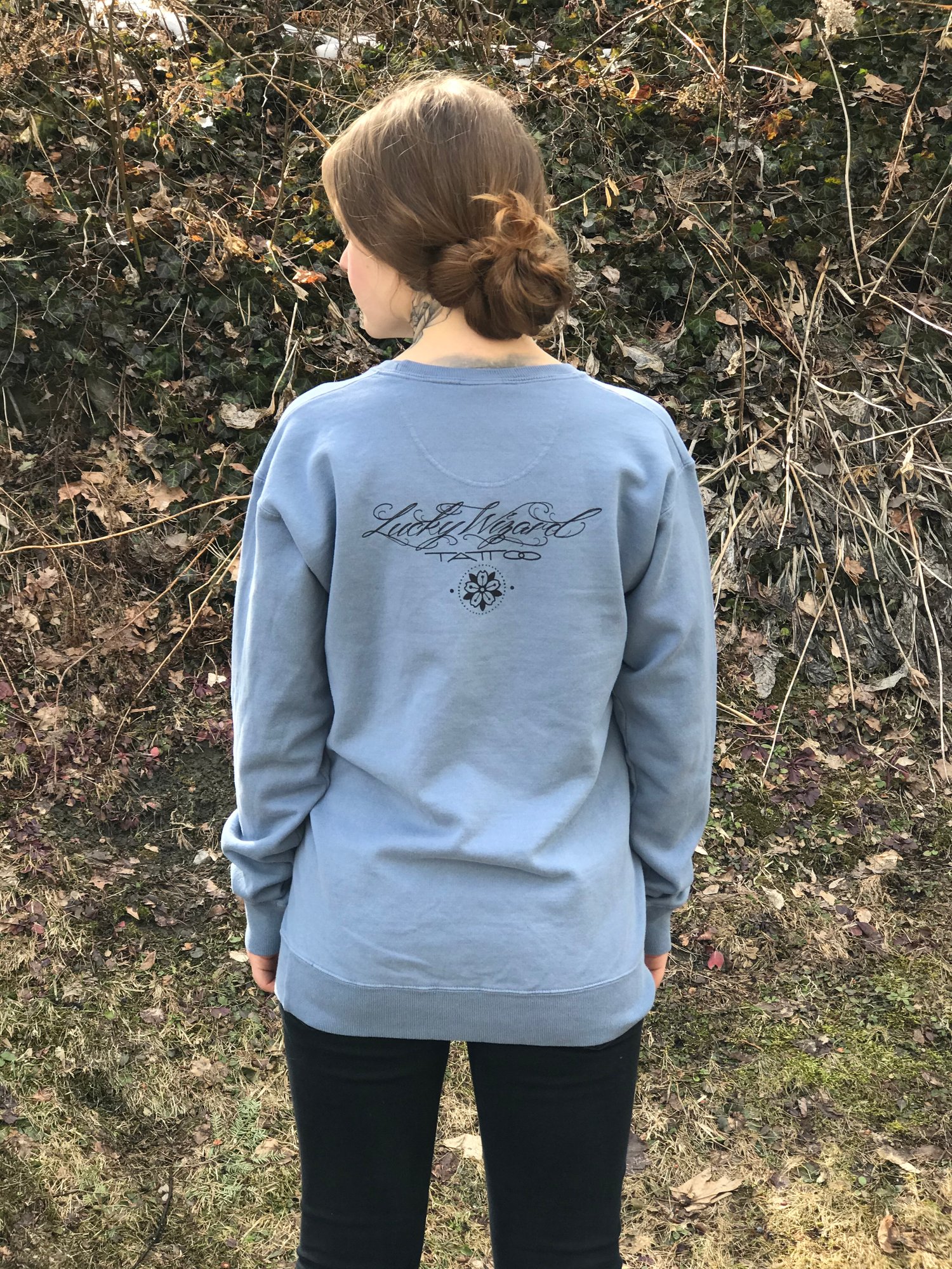 Image of Blue Crewneck Sweatshirt 