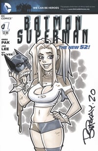 Image of Harley and Bats Sketch