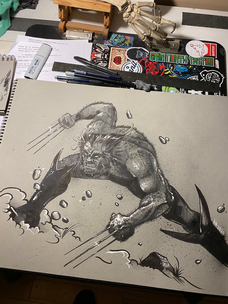 Image of Wolverine 18 x 24 sketch