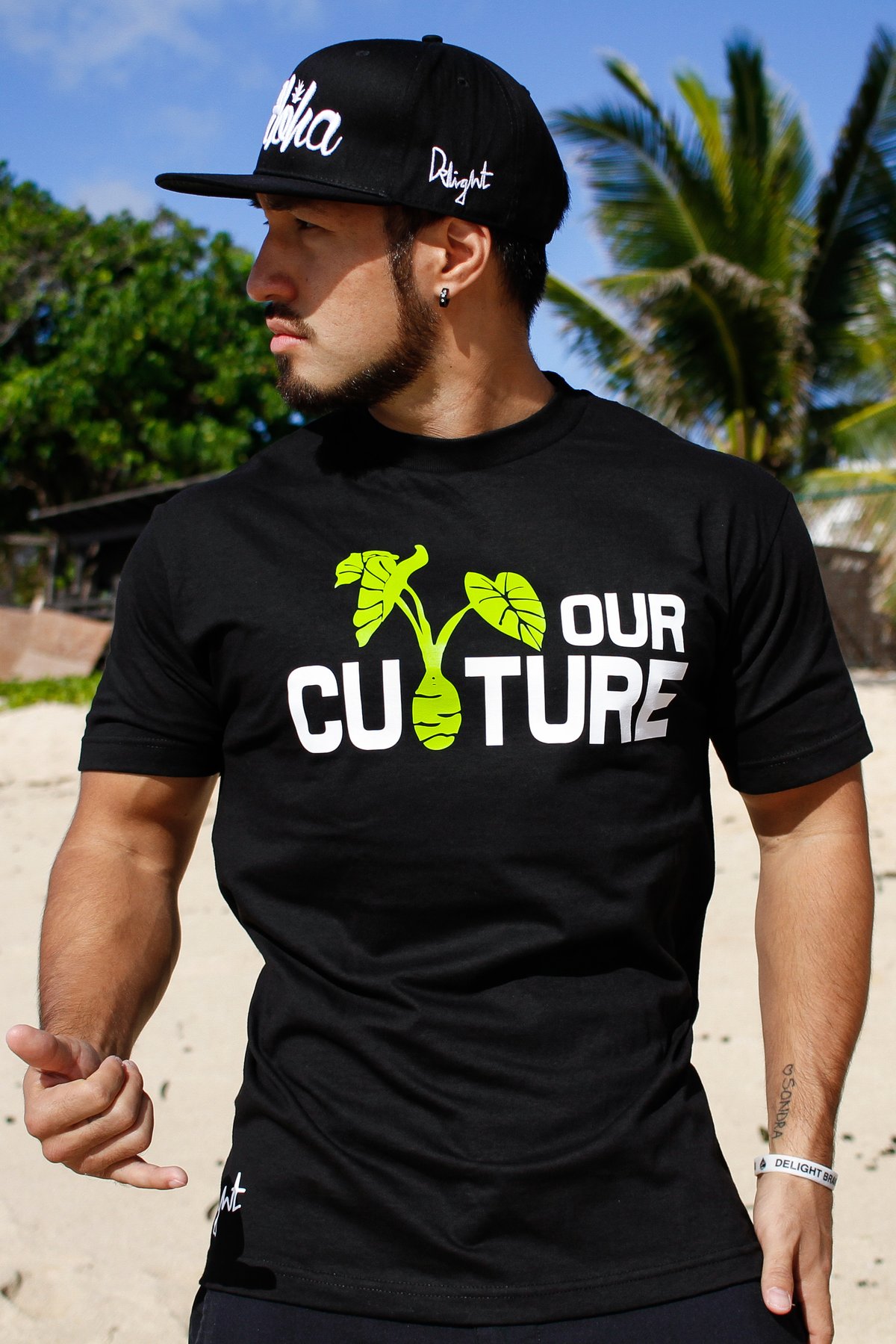 Our Culture Tee (Black/Lime)