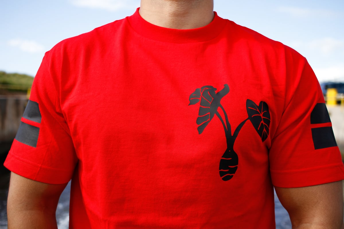 Kalo Sleeve Red Tee