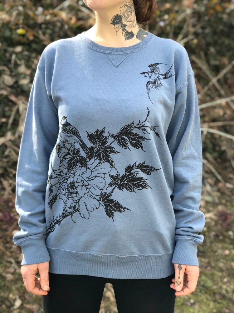 Image of Blue Crewneck Sweatshirt 