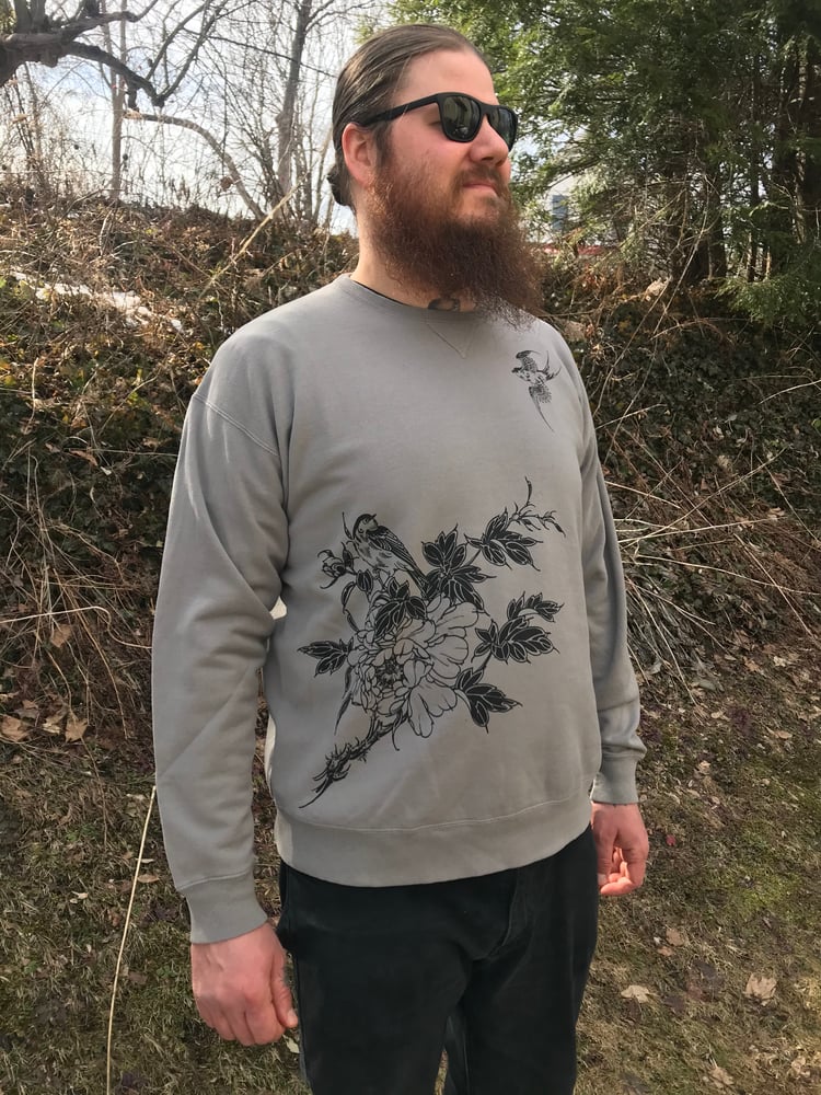 Image of Grey Crewneck Sweatshirt 