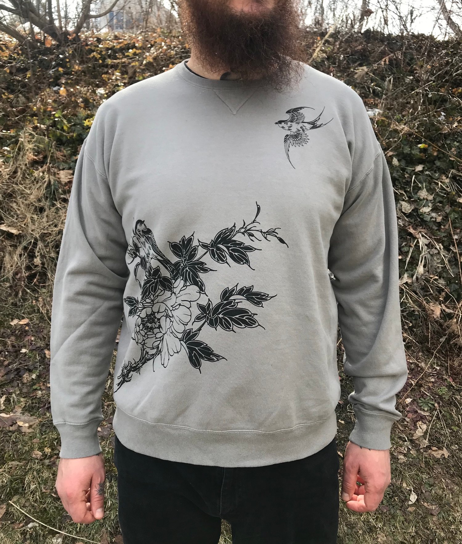 Image of Grey Crewneck Sweatshirt