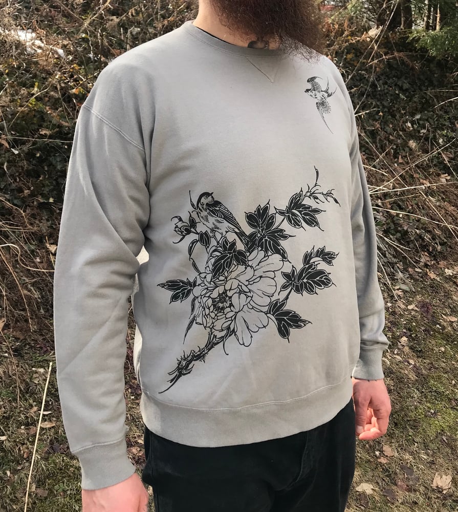 Image of Grey Crewneck Sweatshirt 