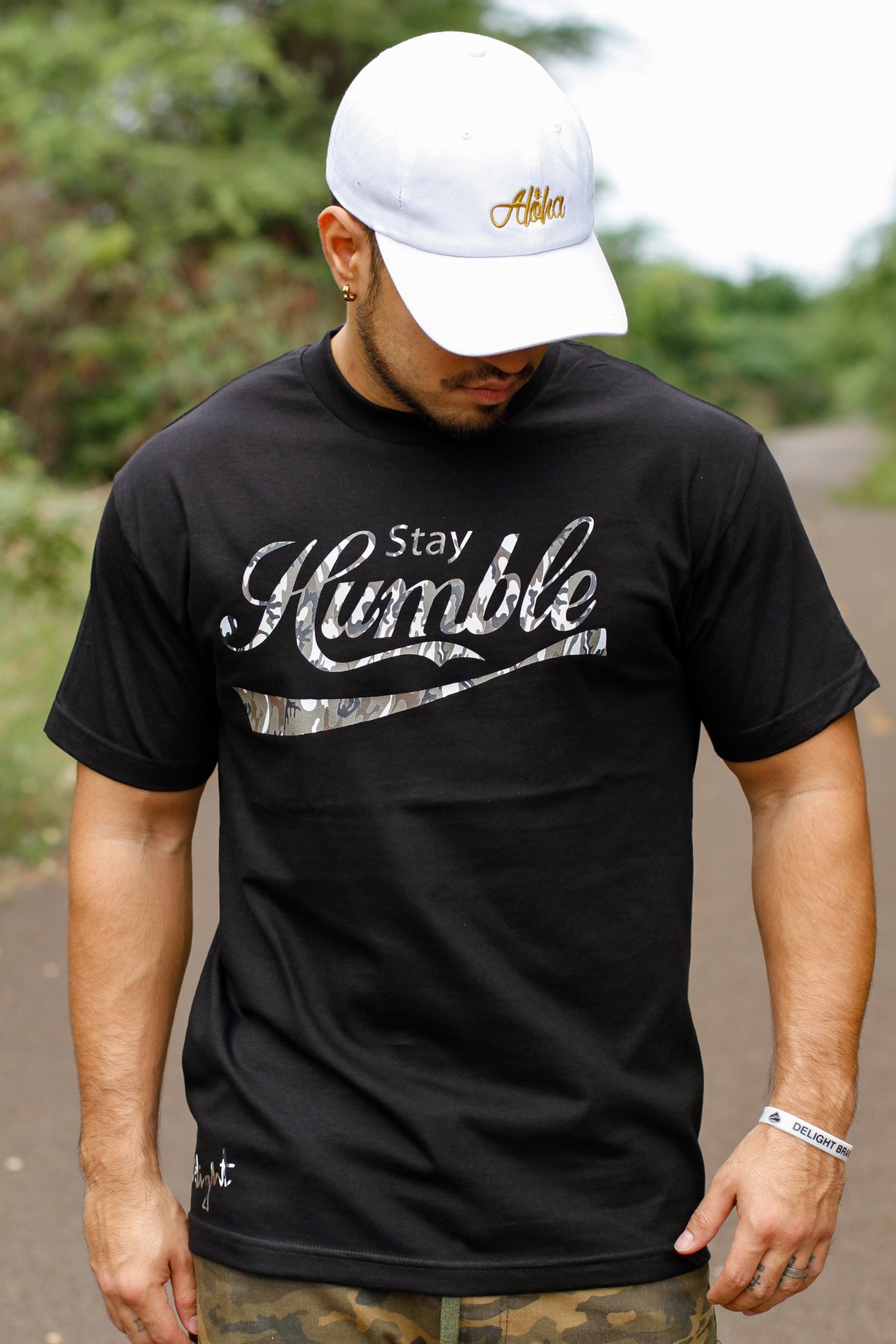 Stay Humble Tee (Black/Camo)