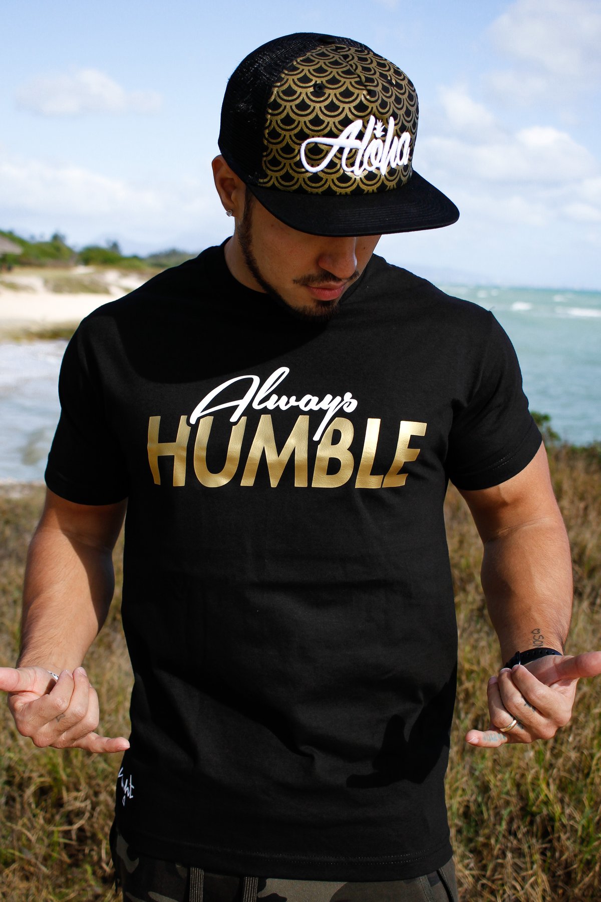 Always Humble Tee (Black/Gold)