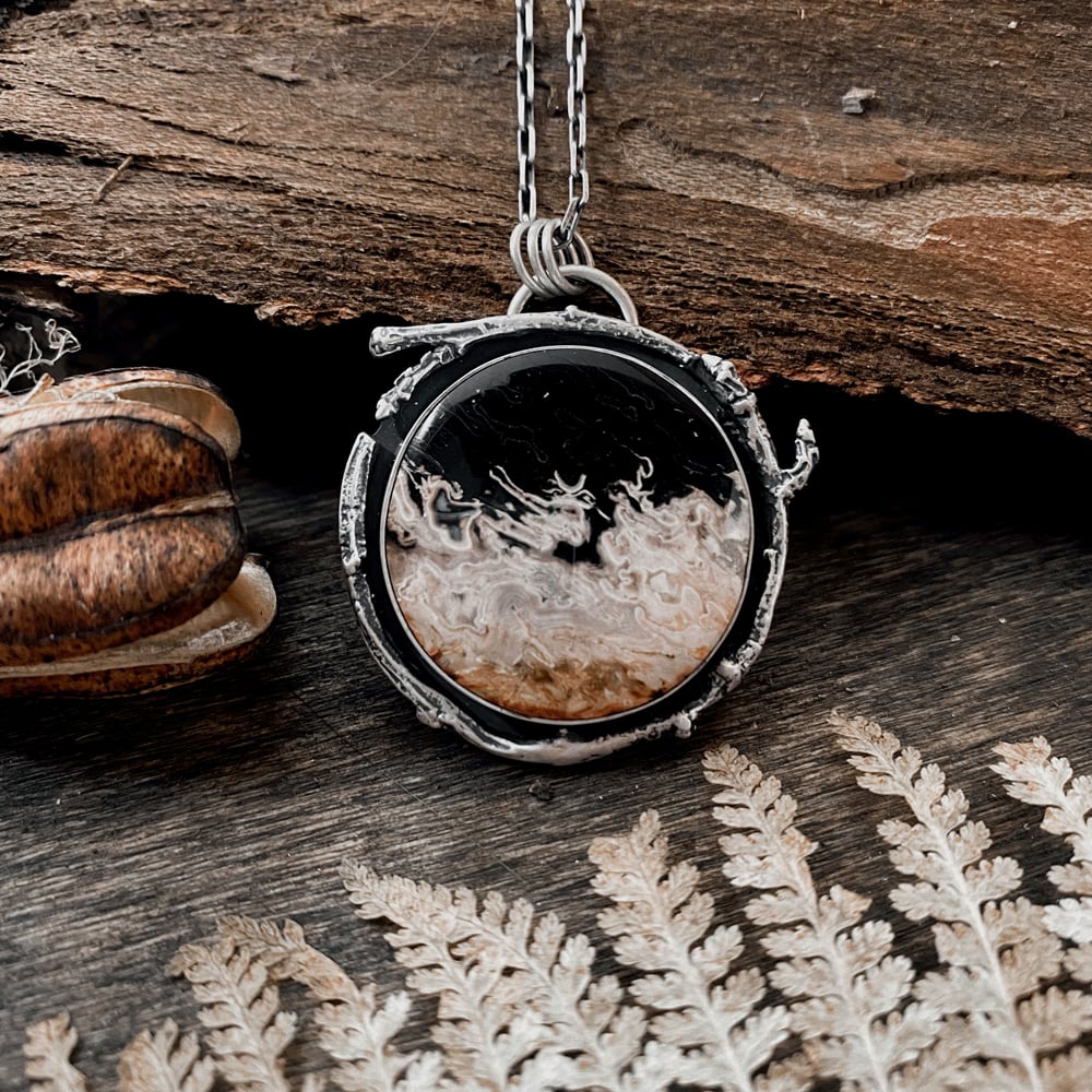 Image of Fossilized Palm Root Necklace
