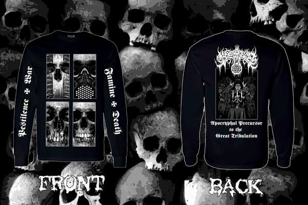 Image of NYOGTHAEBLISZ "A.P.t.t.G.T." double sided short and long sleeve t-shirt
