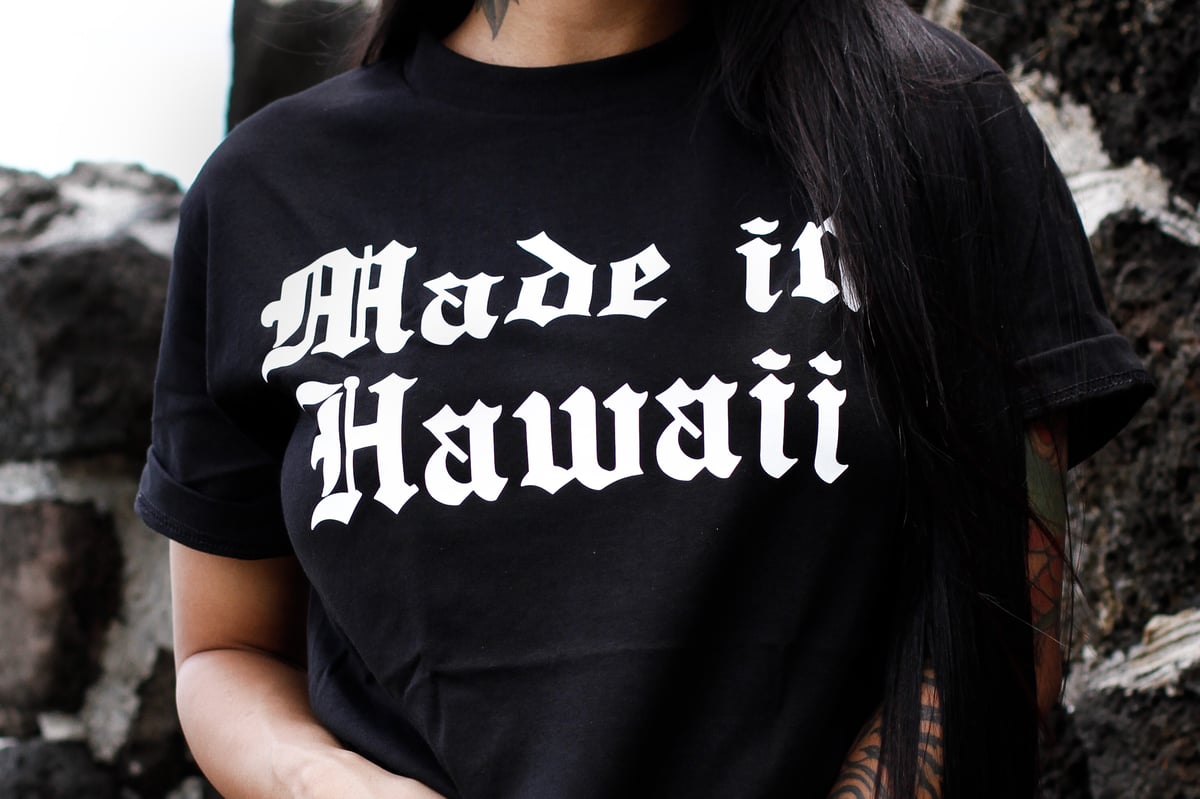 Made in Hawaii Tee (Black/White)
