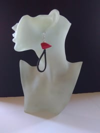 Image 3 of Leather Looped Ear-Rings (1)