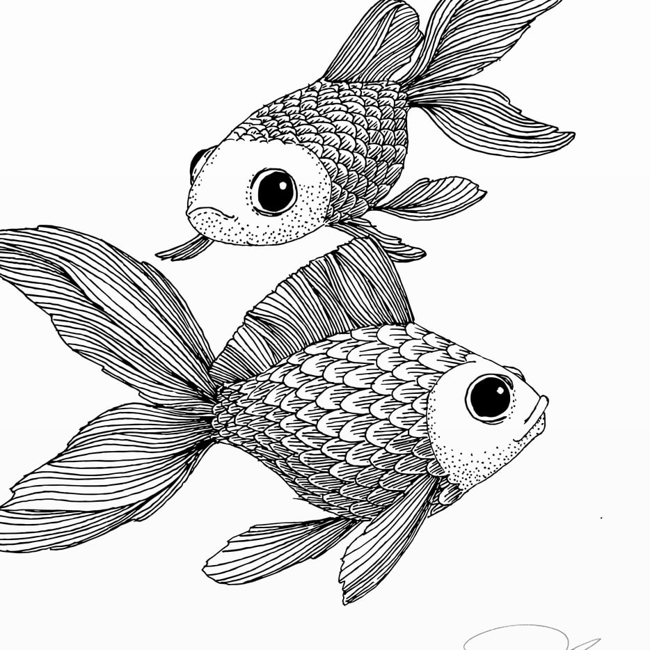 Print: Goldfish