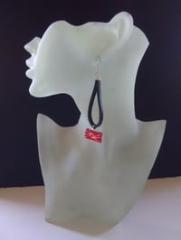 Image 4 of Leather Looped Ear-Rings (2)
