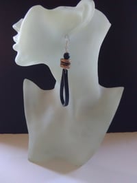 Image 1 of Leather Looped Ear-Rings (3)