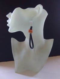 Image 4 of Leather Looped Ear-Rings (3)