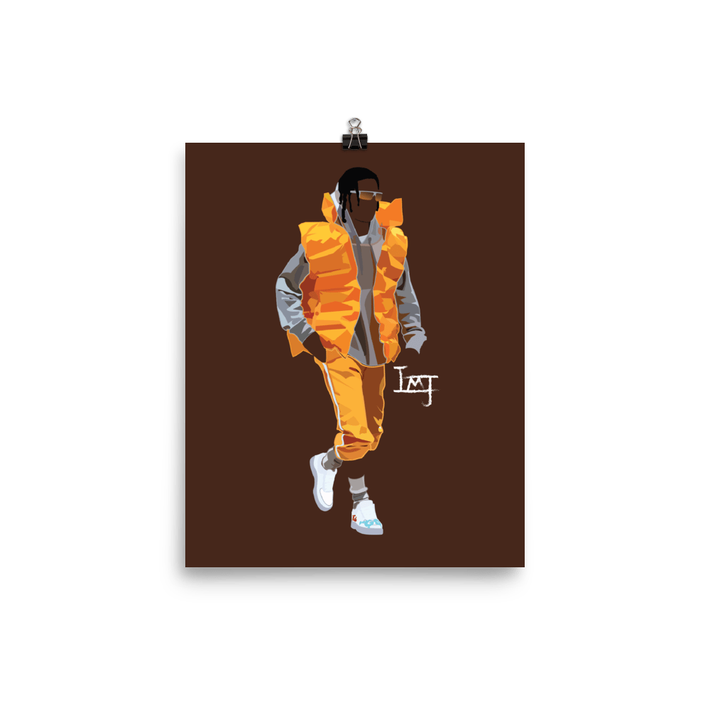 Asap Rocky 8x11 Print 6ix Figure