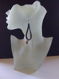 Image 3 of Leather Looped Ear-Rings (4)