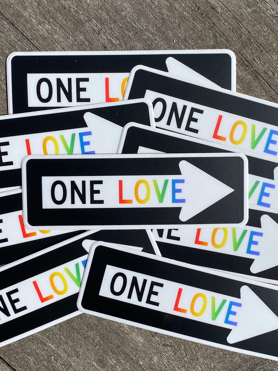 Image of One Love Sticker