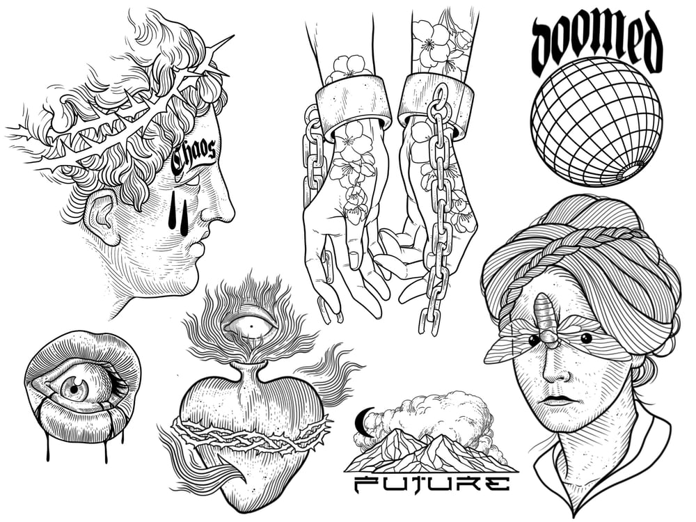 Image of DOOMED FUTURE print
