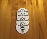 Handmade Letterpress Coasters (set of 4)