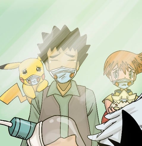 Image of Pokemon Coronavirus Relief Print