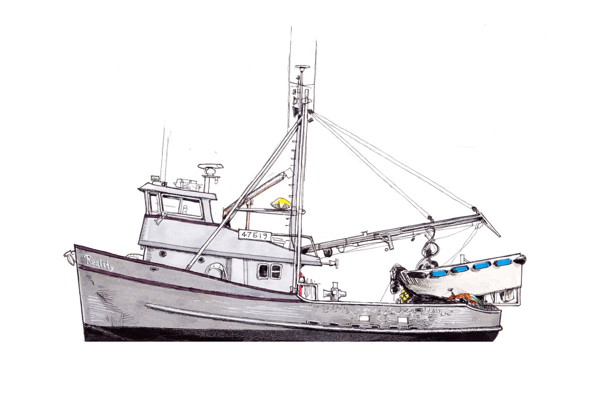 F/V REALITY 9" X 12"