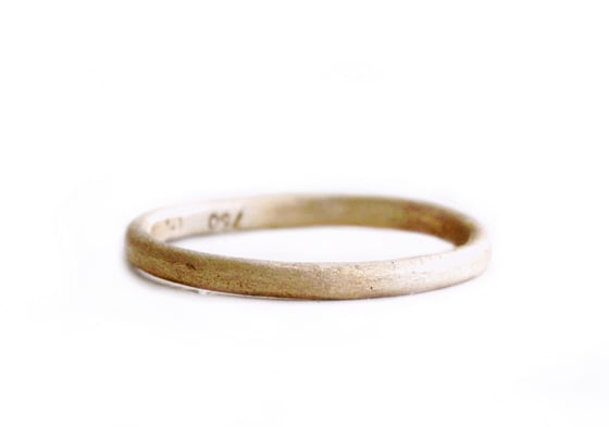 Image of Organic wedding band. An earthy ring. Goat