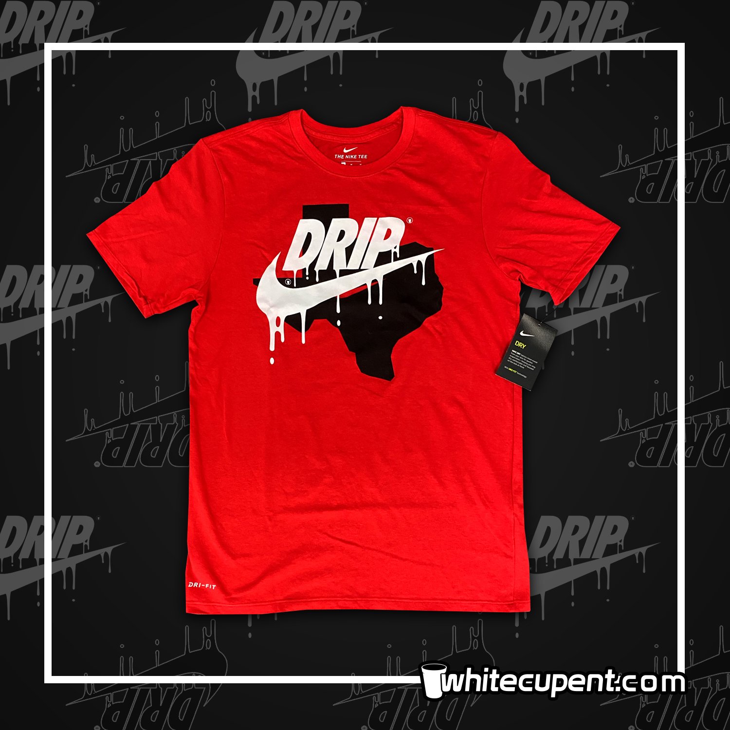 nike drip logo shirt