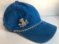 Image 1 of Cobalt Blue Baseball Hat Opal Crystal Frog