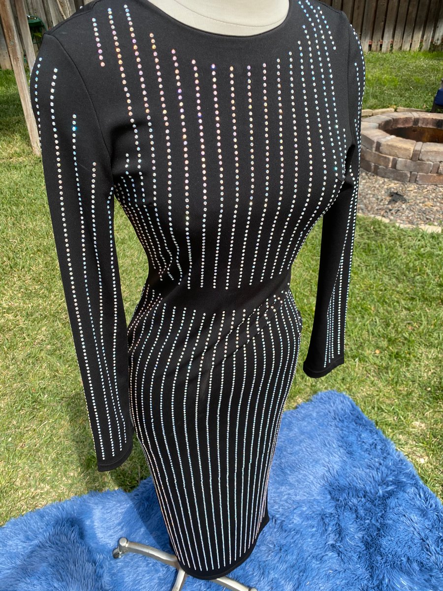 Image of Black Midi Dress