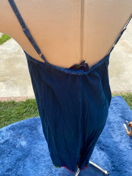 Image of Yellow Flower Blue Maxi