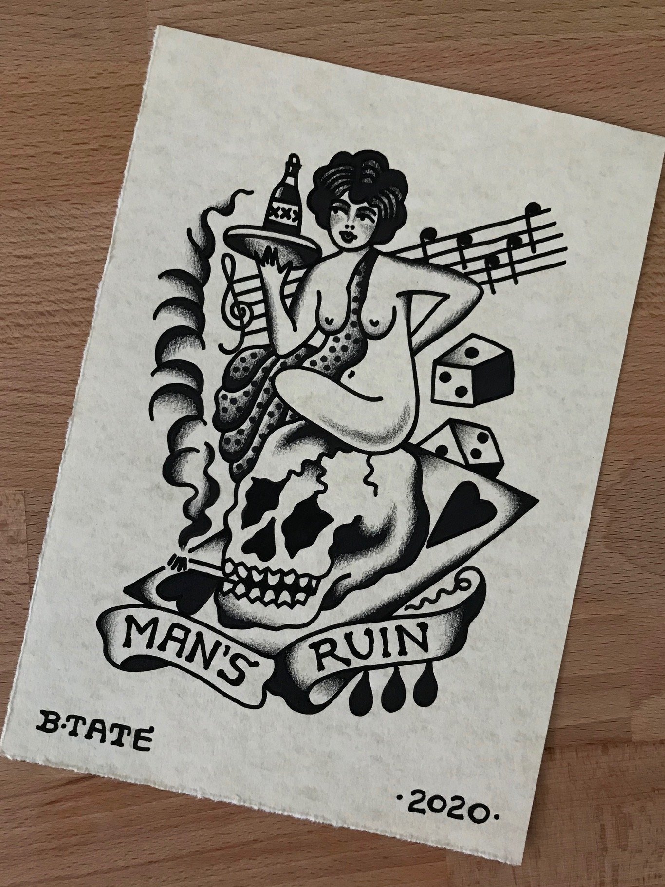 Man's Ruin Original BOB TATE TATTOO