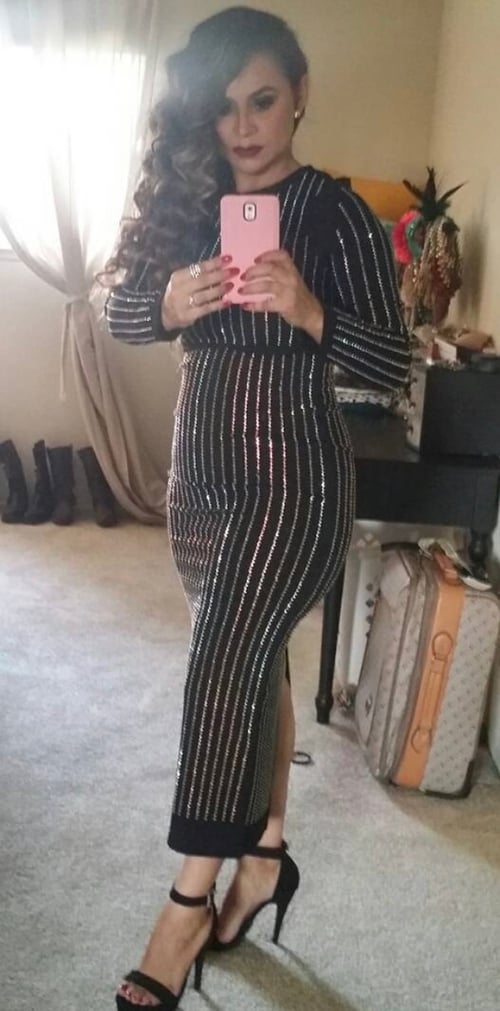 Image of Black Midi Dress