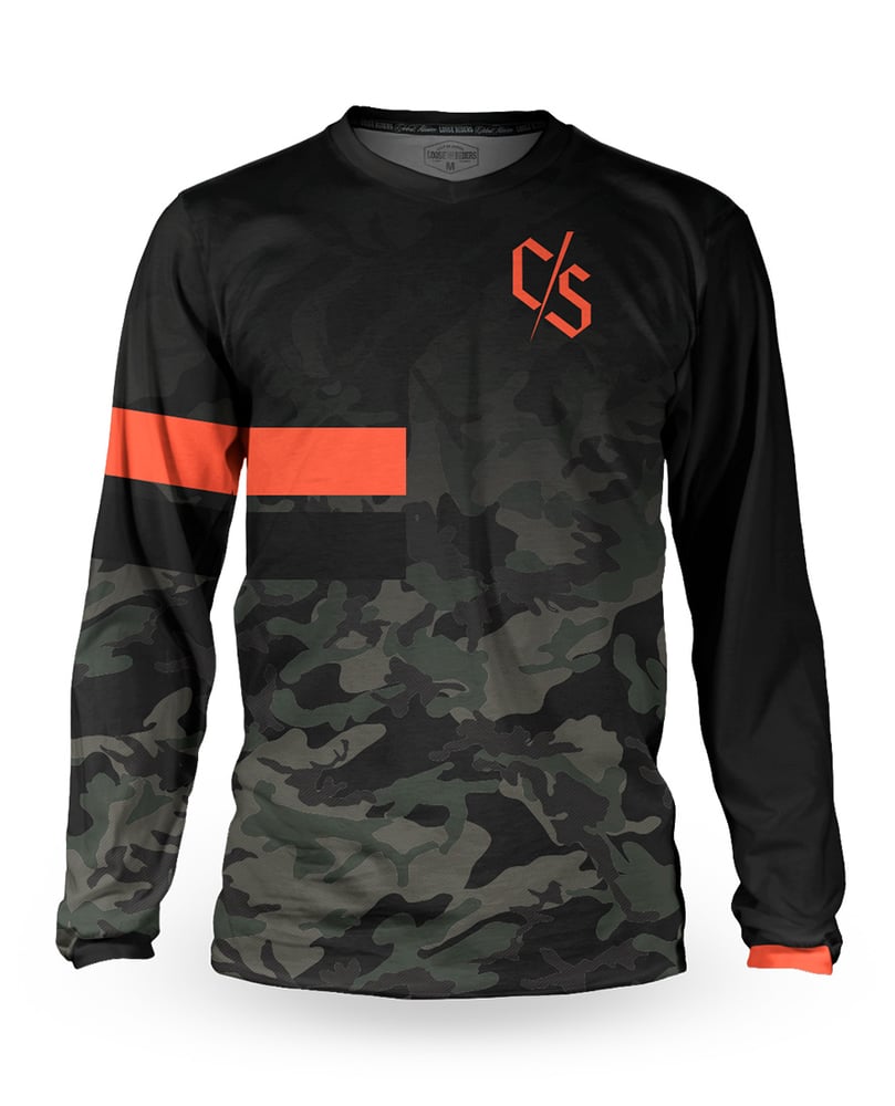 Image of Dipped Camo Long Sleeve Jersey
